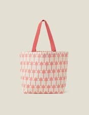 Image of New With Tags Accessorize Palm Print Tote Beach Bag