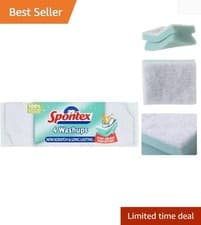 Image of Spontex 4 Washups Non-Scratch Sponge Scourers: Long-Lasting and Effective