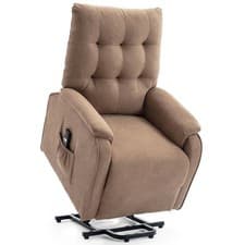 Image of CHARLBURY ELECTRIC RISE FABRIC RECLINER ARMCHAIR MOBILITY LIFT RISER CHAIR
