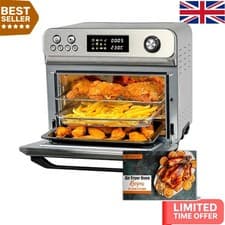 Image of Healthier, Crispy Meals with 24L Rotisserie Air Fryer Oven - Compact & Stylish