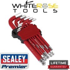 Image of Sealey Hex Key Set Long Ball-End Premier Hand Tools 11pc