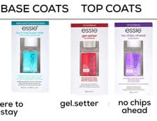 Image of Essie Gel Setter, Here To Stay Base Coat, No Chips Away Top Coat Nail Polish