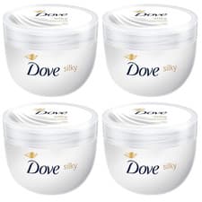 Image of Dove Silky Body Lotion 300ml X4 PACK Restoring Care