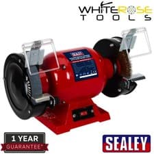 Image of Sealey Bench Grinder Ø150mm with Wire Wheel 370W/230V Workshop BG150XLW/98
