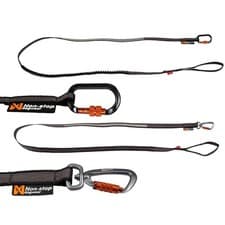 Image of Non-Stop Dogwear Touring Bungee Leash, Black/Grey