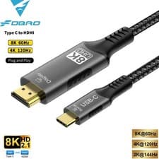 Image of USB C to HDMI Cable 4K@120Hz Type-C to Hdmi Compatible HDTV Cable for Convert 3M