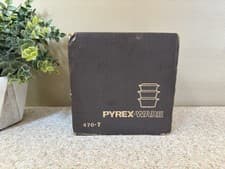 Image of Vintage Pyrex Early American 3 Piece Bake, Serve & Store Set-New in Sealed Box!