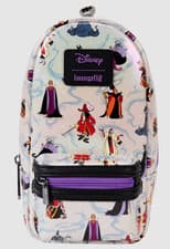 Image of Disney Villains Iridescent AOP Stationery Mini Backpack Pencil Case Loungefly