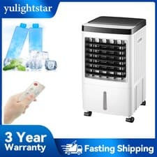 Image of Portable Air Cooler10L Mobile With Remote Control 3-IN-1, 3 Speeds 7hrs Timer
