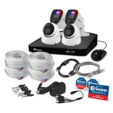 Image of Swann Enforcer DVR 4680 4 Channel 2x1080SL 2x1080MSD 1080p HD Camera CCTV Kit