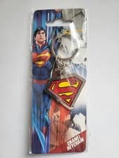 Image of Superman Logo DC Comics Metal Enamel Keyring Keychain