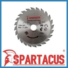 Image of Spartacus Wood Cutting Circular Saw Blade 130mm x 20mm Bore 24T For TKS42 TSK42