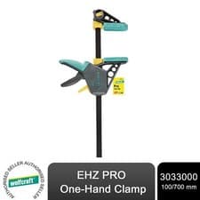Image of wolfcraft EHZ PRO One-Hand Clamp 100/700 mm - The professional one-hand clamp