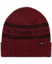 Image of $26 NWT adidas Mens Logo Graphic Beanie, Red, Size: ONE SIZE