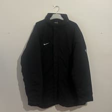 Image of Nike Academy Black Full Zip Training Jacket White Swoosh Men’s Size M