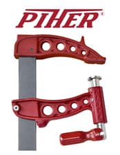 Image of 61040 PIHER CLAMP MAXI R 40 cm /16" Capacity - 6.3" Jaw, 2,250 lb. Clamp