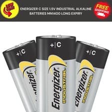 Image of ENERGIZER C SIZE 1.5V INDUSTRIAL ALKALINE BATTERIES MN1400 LR14 R14 AM2 E93 4014