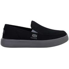 Image of Hey Dude Sunapee Slip-On Black Canvas Mens Plimsolls 38786_72425