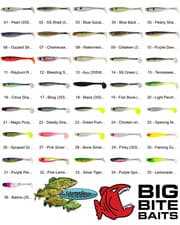 Image of Big Bite Baits Suicide Shad (35SWTM) Any 36 Colors 3.5 Inch Swimbait Lures