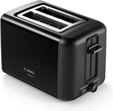 Image of Bosch TAT3P423GB Designline Toaster, Stainless Steel, 970 W, Black