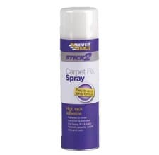 Image of Everbuild Stick2 Carpet Fix Spray Adhesive Foaming Formula 500ml