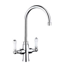 Image of Delphi Buckworth Traditional Style Kitchen Sink Mixer Tap - Chrome