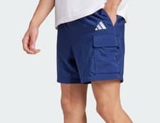 Image of Adidas 2XL Men's Cargo Shorts NEW Blue White Chelsea Drawstring JF3532