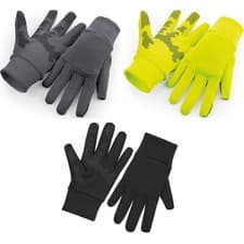 Image of Mens Beechfield Softshell Sports Tech Gloves