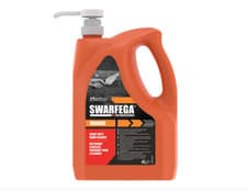 Image of Swarfega Orange Pump Hand Wash Solvent-Free Heavy Duty Cleaner Natural Scrub