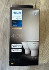 Image of Philips Hue White Smart LED Bulb GU10 Light Bluetooth Google Assistant 2 Pack
