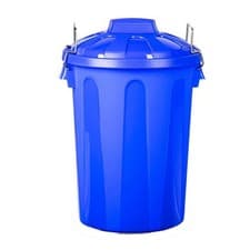 Image of 7/21 Ltr Albero Dustbin & Lid Heavy Duty Plastic Round Rubbish Bin Storage Waste
