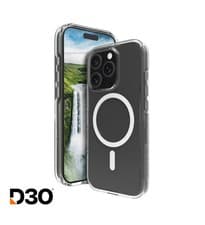 Image of Dbramante1928 Iceland D30 Clear Case For iPhone 16 Pro Max / 16 Pro Impact Proof