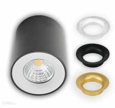 Image of Trio Black Round Surface Mounted Ceiling Light Downlight GU10