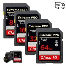 Image of Fast speed Class 10 SD Card 16GB 32GB 64GB 128GB 256GB, Memory Card for Cameras