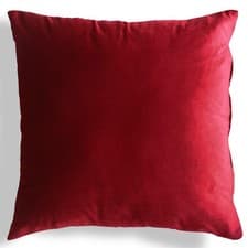 Image of Opulence Velvet Filled 18" Cushion - Burgundy
