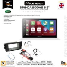 Image of 6.8" CarPlay Android Auto BT Stereo Upgrade for Land Rover Range Rover 2005-2009