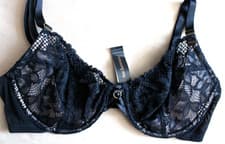 Image of Ann Summers Size 34DD Lasting Lover Bra New with Tags EU 75E Black Top