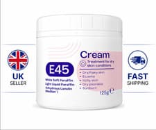Image of E45 Cream 125 g – Moisturiser for Dry Skin and Sensitive Skin - Emollient Bod