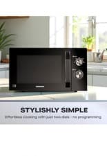 Image of Daewoo Solo 800W Microwave Oven with Auto Defrost Function 23L Black - SDA2085