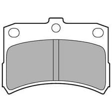 Image of Delphi LP1547 Brake Pad Set Front With Anti-Squeak Plate Fits Daihatsu Cuore