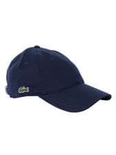 Image of Lacoste Men's Logo Organic Baseball Cap, Blue