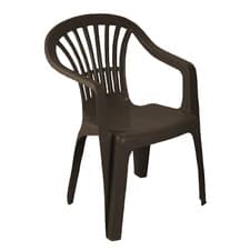 Image of Plastic Garden Chairs Low Back Armchair Outdoor Camping Furniture Stack Patio