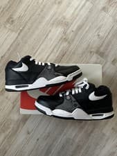 Image of Stussy x Nike Air Flight 89 Low SP Black White FD6475-001 Size 8