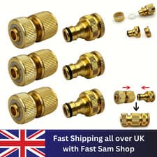 Image of 6PCS Garden Hose Connector Tap1/2" Fittings Quick Connect Male Connector