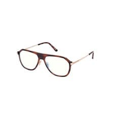 Image of Tom Ford FT5943-B 056 Blue Light Block Tortoise Pilot Eyeglasses Frames 56mm NEW