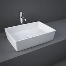 Image of RAK Feeling Rectangular Countertop Wash Basin 500mm Wide - Alpine White