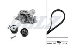 Image of DOLZ KD056 Water Pump & Timing Belt Kit for CITROËN,FIAT,LANCIA,PEUGEOT