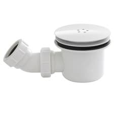 Image of Nuie Matt White 90mm Fast Flow Shower Waste - STW004