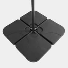 Image of 4 Pack Cantilever Parasol Base, Weather Resistant, 50 x 50 Separate, 100 x 100