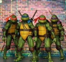 Image of Ninja Turtles 1990 Movie 7" NECA TMNT Teenage Movable Toys Mutant Action Figure